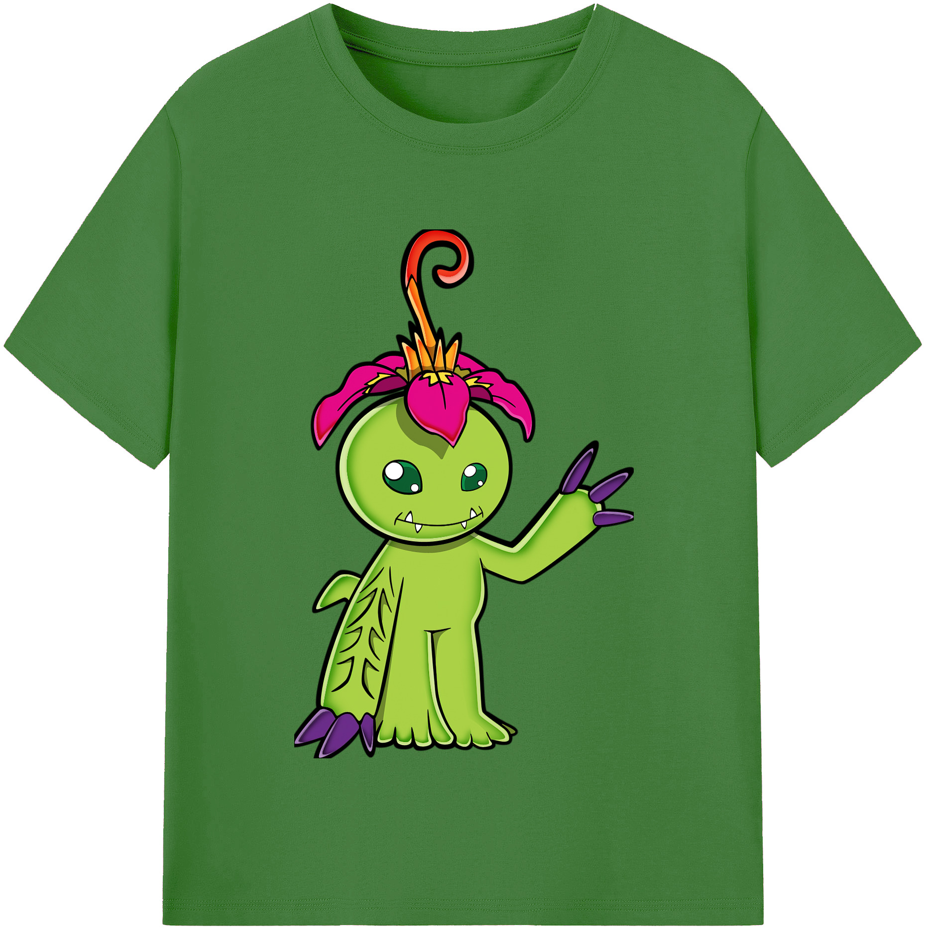（画像用） Digimon デジタルモンスター/デジモン レディースカジュアルプリントTシャツ（綿100％）